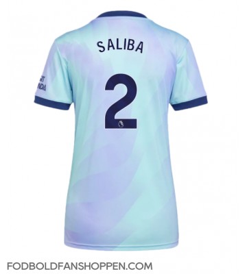 Arsenal William Saliba #2 Tredjetrøje Dame 2024-25 Kortærmet